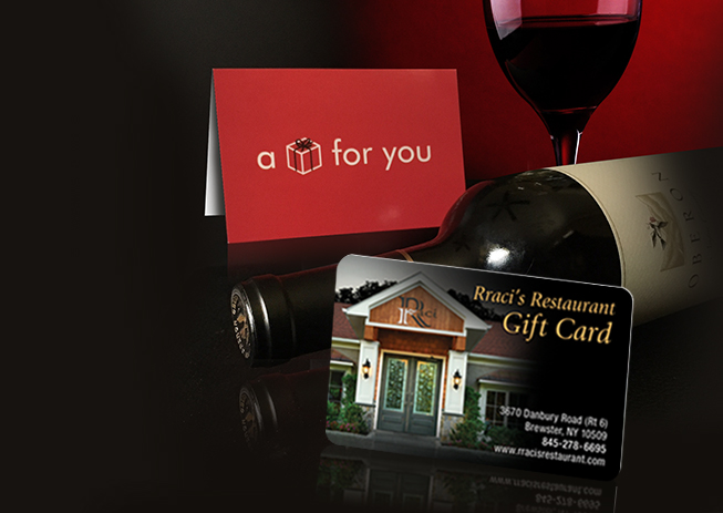 Italian Restaurant in Brewster NY, Rraci’s Restaurant Gift Cards